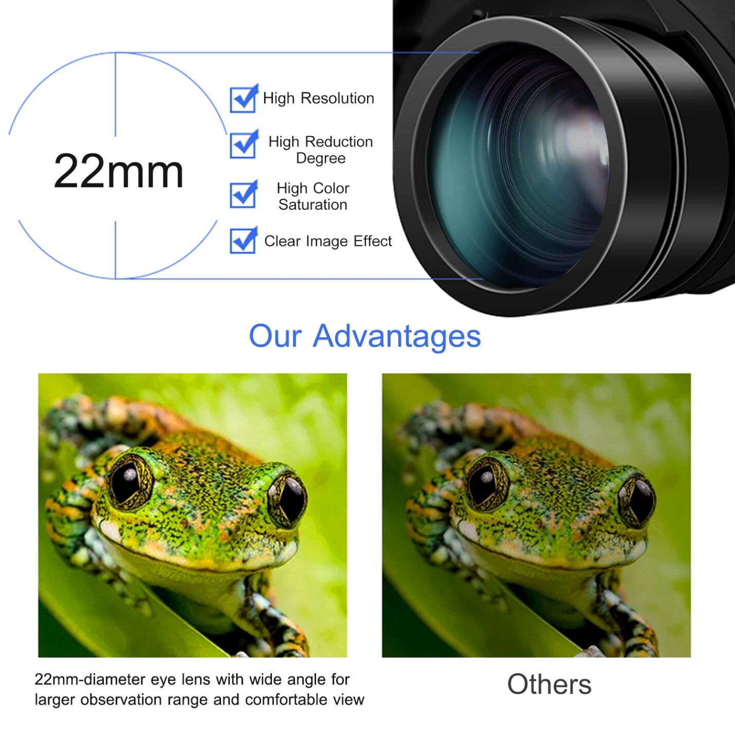 Compact Binoculars for Adults, Professional High Powered Large View Binoculars with Clear Low Light Vision and BAK-4 Prisms, for  Bird Watching, Outdoor, Sports, Concerts, Stargazing, Black