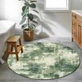 thumbnail image 3 of Round Rug 4Ft Washable Non-Slip, Sage Green Ombre Circle Area Rugs for Living Room Bedroom, Gradient Abstract Art Vintage Indoor Floor Mats Carpet Runner for Home Decor Aesthetic, 3 of 8