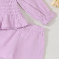 thumbnail image 6 of HCNTES Baby Girl Clothes Winter Baby Toddler Girls Clothes Solid Color Long Sleeve Camisole Pants Set Winter Outfits, 6 of 6