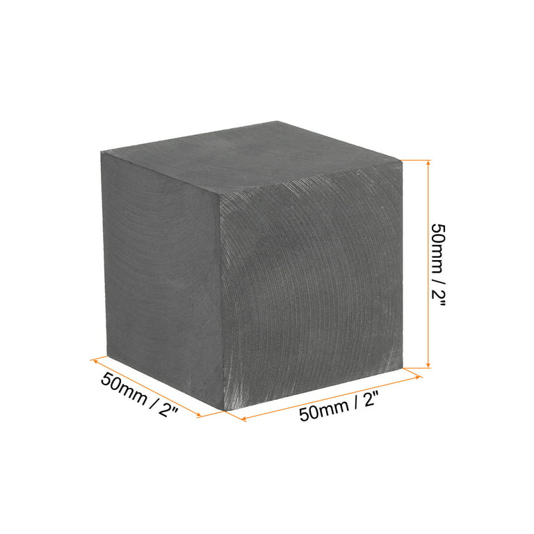 Graphite Block Ingot Rectangle Graphite Electrode Plate 50x50x50mm for  Melting Casting, Electrolysis