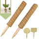 thumbnail image 1 of Polos de musgo de 17 pulgadas, 2 piezas de polos de coco, extensión de soporte de planta de palitos de musgo de coco con 2 etiquetas de planta para escalar plantas de interior, planta de Monstera Feliz Sencillez, 1 of 5