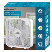 Brentwood Kool Zone 3-Speed 20 - Inch Box Fan - White