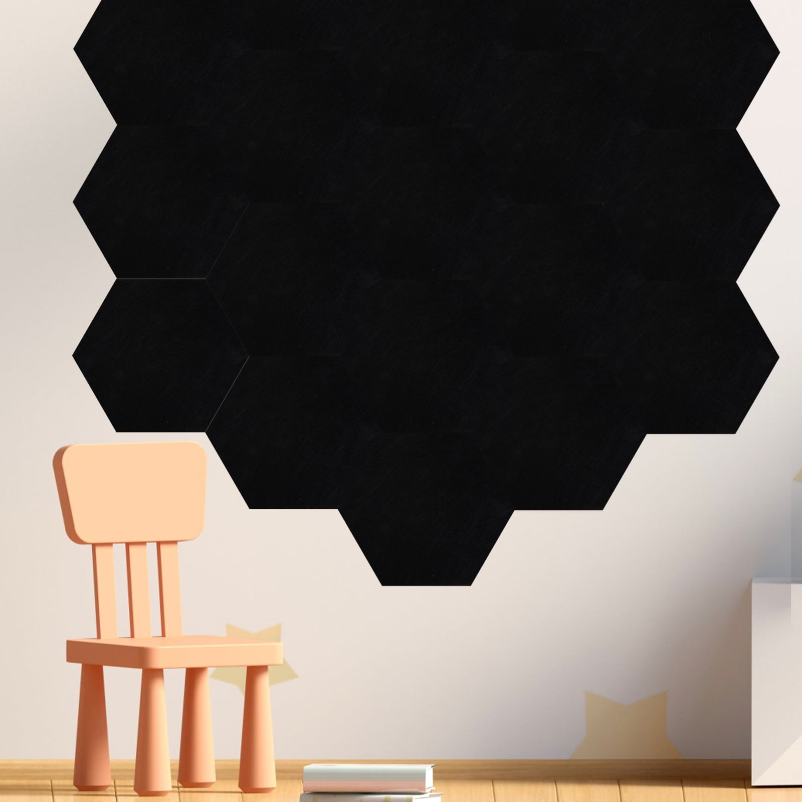 GOOHOCHY Acoustic Self Adhesive Wall Panel Sound Absorbing Boards Polyester Fiber 6Pcs for Ceiling