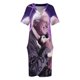 thumbnail image 4 of Vestido de playa de estilo coreano para mujer traje holgado con bolsillo y estampado de gato en el espacio ropa elegante para mujer, 4 of 7
