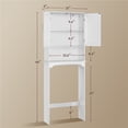 thumbnail image 4 of Yaheetech Over-the-Toilet Bathroom Cabinet with Adjustable Shelf,White, 4 of 10