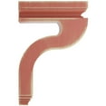 thumbnail image 3 of Ekena Millwork 4"W x 8 1/2"D x 13"H Hollow Back Wood Vintage Decor Corbel, Salvage Red, 3 of 6