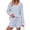 Sky Blue, variant on Vxararl Pajama Sets for Women 2 Piece Two Piece Vacation Sets, Airport Travel Outfit V Neck Long Sleeve Casual Striped Matching Set Loose Top Shorts Womens Pajama Sets Green S