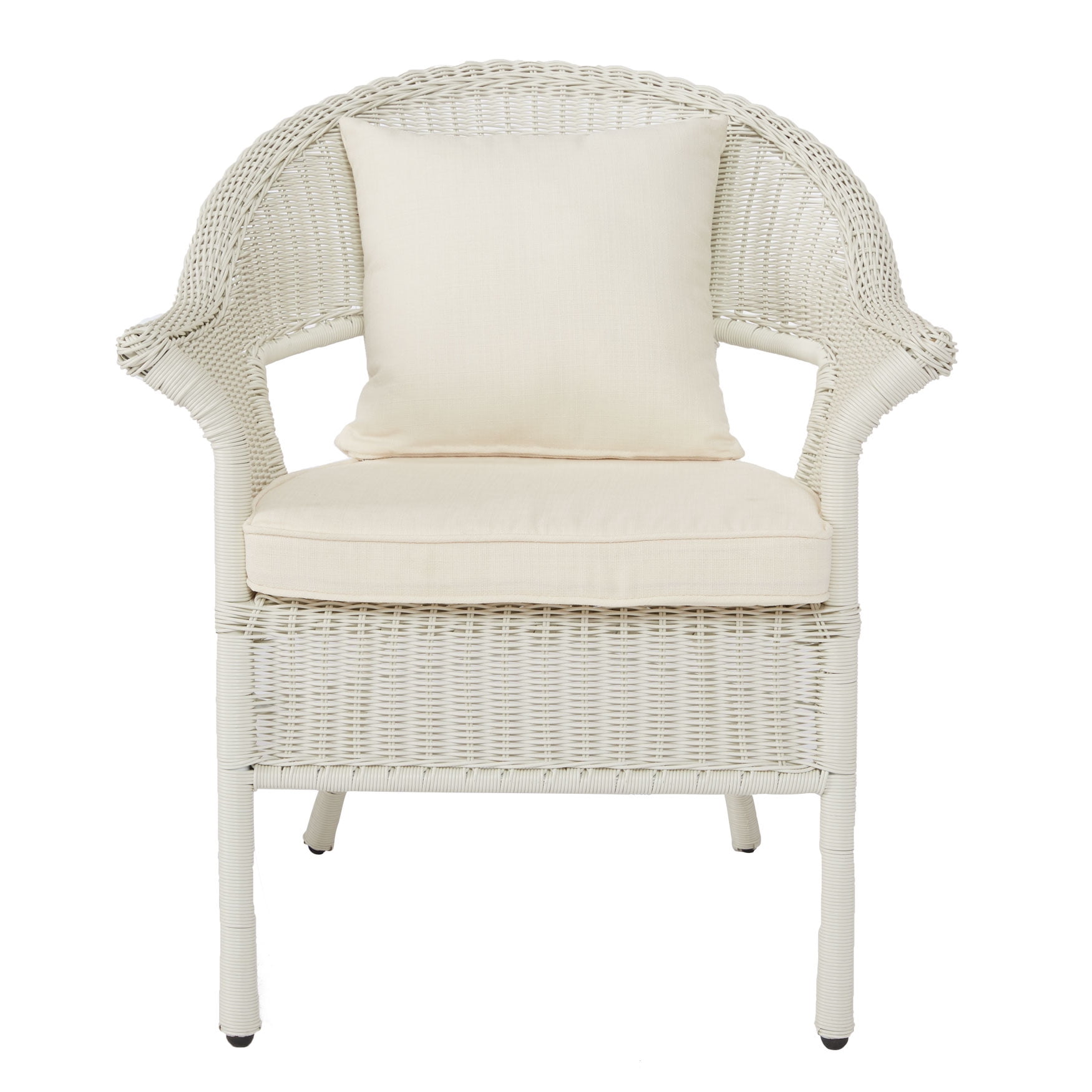White all weather wicker chairs