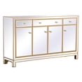 thumbnail image 5 of Reflexion 60 in. mirrored credenza in gold, 5 of 10