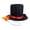 B, variant on Ruanlalo Christmas Snowman Hat Kit Large Snowman Top Hat Felt Carrot Nose Xmas Tree Topper Dress Up Props for Family Fun