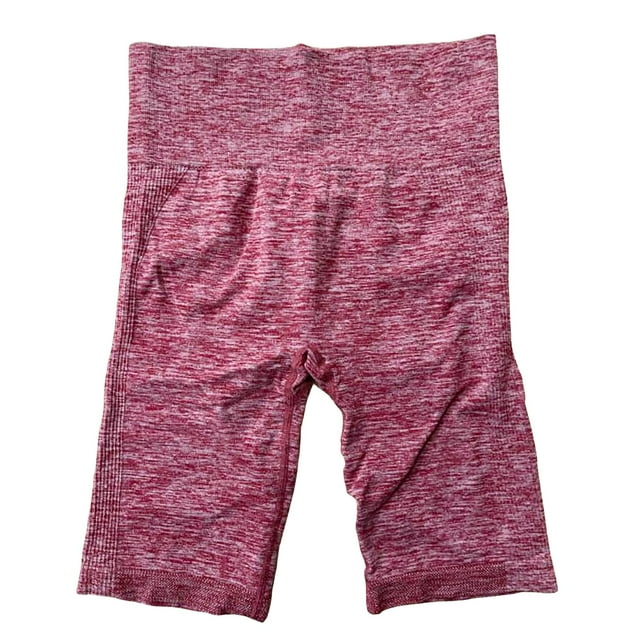 Pantalones Cortos Deportivos Para Mujer Pantalones Cortos De Yoga Pantalones Cortos Deportivos De Verano Elásticos Suaves Sin Costuras M Rosa Sunnimix pantalones cortos de yoga