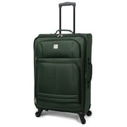 Protege 25" Checked Elliptic 4-Wheel Spinner Luggage, Green (Walmart Exclusive)