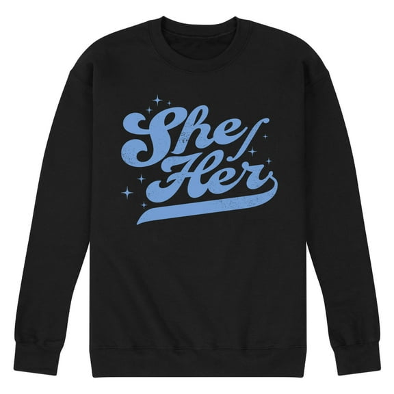 Instant Message - She Her - Men's Crew Neck Fleece Pullover
