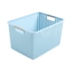 thumbnail image 1 of Caja de plástico duradera Yuarrent organizador apilable azul L, 1 of 6