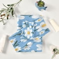 thumbnail image 6 of Coolnut White Daisy Bath Towels Absorbent Bath Towels Set Soft Towel Set for Home Hotel Decor Gym Swim, 3 Piece Wash cloth, 6 of 7