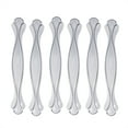 thumbnail image 1 of 6 Pcs Poignées de Meubles en Alliage de Zinc pour Tiroir et Accessoires de Garde-Robe (Blanc), 1 of 9