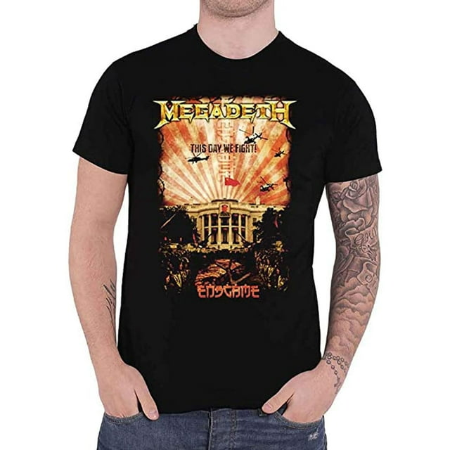 Megadeth T-Shirt à Imprimé au Dos Whitehouse de Chine pour Adulte