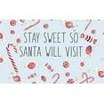 thumbnail image 2 of Medley, Elizabeth 24x16 White Modern Wood Framed Museum Art Print Titled - Stay Sweet So Santa Will Visit, 2 of 4