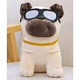 thumbnail image 1 of Juguetes de Bulldog de peluche para niños, juguetes de animales de dibujos animados lindos, gafas, perro Ragdoll, simulación de Bulldog Francés, almohada de juguete qiuyongming unisex, 1 of 2