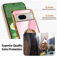 thumbnail image 2 of Compatible with Google Pixel 7 5g Cell Phone Case Ultra Slim Thin with 360°Finger Ring Stand Metal Electroplated Soft TPU Frame Full Body Shock-Absorption Bumper Hard Back Mobile Cover-Pink, 2 of 14