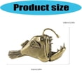 thumbnail image 5 of Yihuala Metal Animal Statues Angler Fish Figurines Sculptures Tabletop Centerpieces Ornament for Living Room Bedroom Decors, 5 of 8