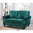 thumbnail image 6 of Uspridefurniture Feingold 3Pcs Velvet Living Room Set, Green, 6 of 7