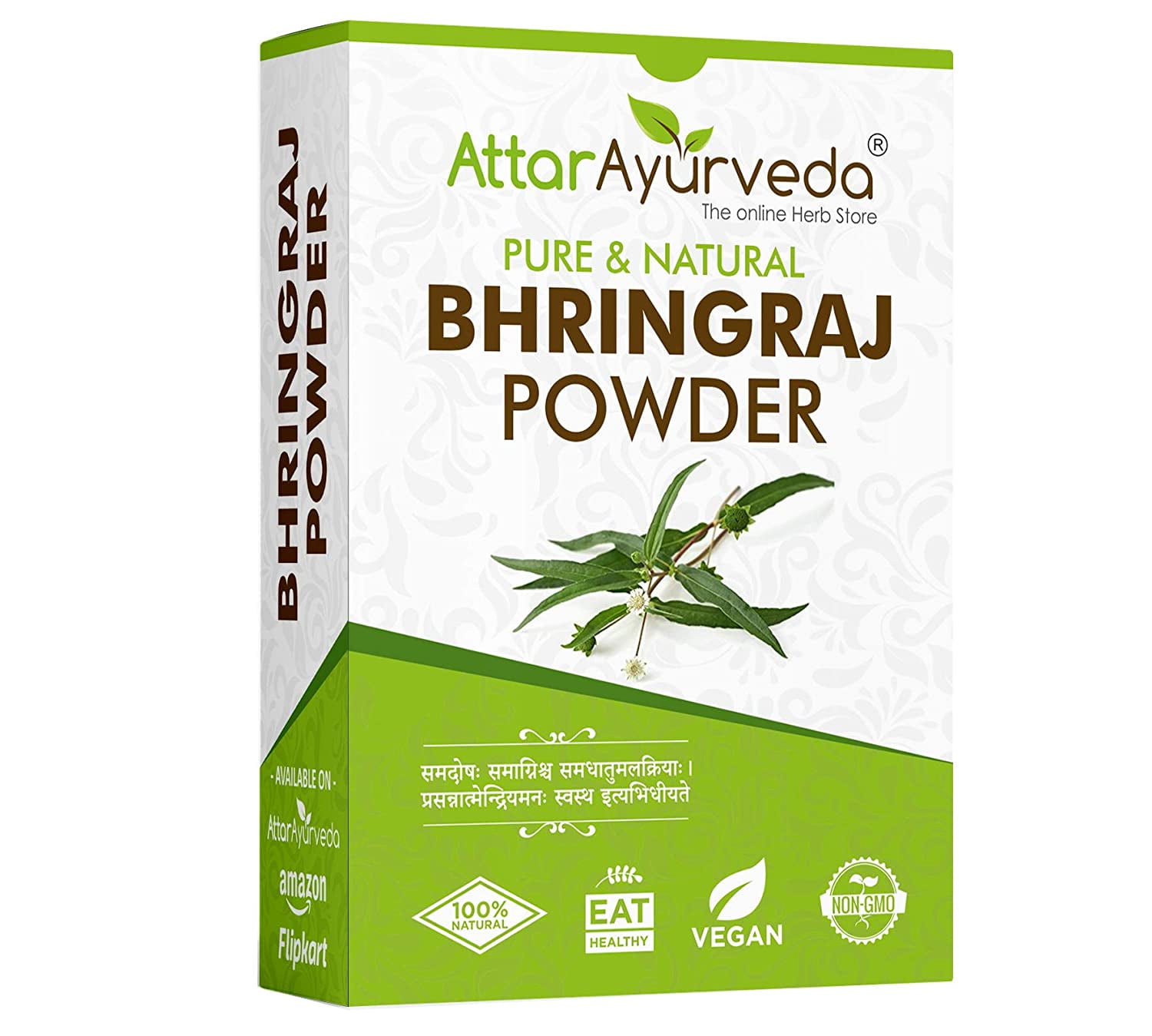 Attar Ayurveda Natural Bhringraj Powder for hair growth (100 Grams