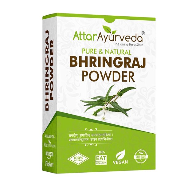 Attar Ayurveda Natural Bhringraj Powder for hair growth (100 Grams