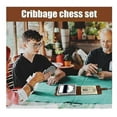 thumbnail image 2 of Cribbage Board Game Set, 2025 New Travel Cribbage Board with Playing Card Games, 2 of 5