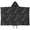 Black Gothic Sun, variant on Black Orange Skull Pattern Hooded Bath Towel,50"x30" for Ages 3 To 12 Kids, Quick Dry Lightweight Soft Microfiber Hood Beach Towel Cover Up for Kids