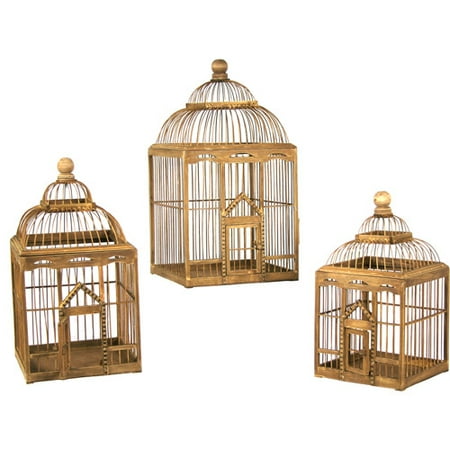 Pinnacle Strategies 3-Piece Square Birdhouse Set, White