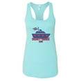 thumbnail image 1 of Women’s “Disney Cruise 2019” Next Level Racerback Tank Top USA MADE RB Clothing Co Cancun Blue, X-Large, 1 of 2