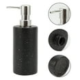 thumbnail image 5 of Unique Bargains 1 Pc Simple Cylindrical Soap Pump Dispenser for Hotel 350ml Black Silver Tone, 5 of 6