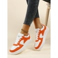 thumbnail image 6 of Ladies‘ Lace-up Casual Sports Sneakers  White Lightweight Street Fashionable And Simple Skateboard Shoes For Women, 6 of 7