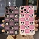 thumbnail image 2 of Para Xiaomi Redmi Note 12 12S 4G Pro 5G 9S 9A 12C Cara Divertida Mickey Minnie Plaid Square Edge Cubierta Completa Len Funda Protectora, 2 of 4