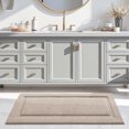 thumbnail image 5 of FRABE Non Slip Bathroom Rug with Rubber Backing, Ultra Absorbent Quick Dry Microfiber Bath Mat, Machine Washable, Beige, 24"x60", 5 of 8