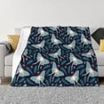 thumbnail image 1 of Fotbe Glowing Butterfly Manta de Franela con Estampado, Manta Ultrasuave para Cama, Sofá, Auto, Hipoalergénica y Antibolitas-40"x30", 1 of 6