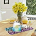 thumbnail image 6 of GZHJMY Rainbow Leopard Printed Absorbent Dish Drying Mat, 16 x 18 Inches Microfiber Kitchen Countertop Table Protector Multi-Purpose Counter Rack Sink Drainer Pad, 6 of 6
