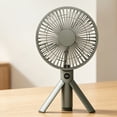 thumbnail image 5 of HUISZJ 2026 New Outdoor Camping Fan, Foldable Camping Tripod Fan, Portable Handheld Rechargeable Fan with LED Digital Display for Outdoor Desktop (Green), 5 of 10