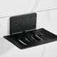thumbnail image 1 of Wall Mounted Soap Dish No Drilling Stainless Steel Shower Soap Dish Self Adhesive STAINLESS STEEL Soap Holder (Black), 1 of 5