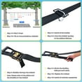 thumbnail image 6 of KloKick 65ft Ninja Warrior Obstacle Course for Kids – Outdoor Backyard Set with Swing, Ninja Rope, 11 Obstacles, Slackline, Jungle Gym for Tree Installation, 6 of 8