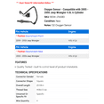 thumbnail image 2 of Oxygen Sensor - Compatible with 2005 - 2006 Jeep Wrangler 4.0L 6-Cylinder, 2 of 2