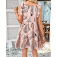 thumbnail image 6 of Women Summer Casual Sleeveless Mini Pleated Tank Vest Dresses Pink S, 6 of 8