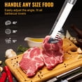 thumbnail image 6 of LHRIVER Stainless Steel BBQ Grill Tools Set with Storage Bag, 3 Pieces Include Tong, Spatula, Cleaning Brush, 6 of 13