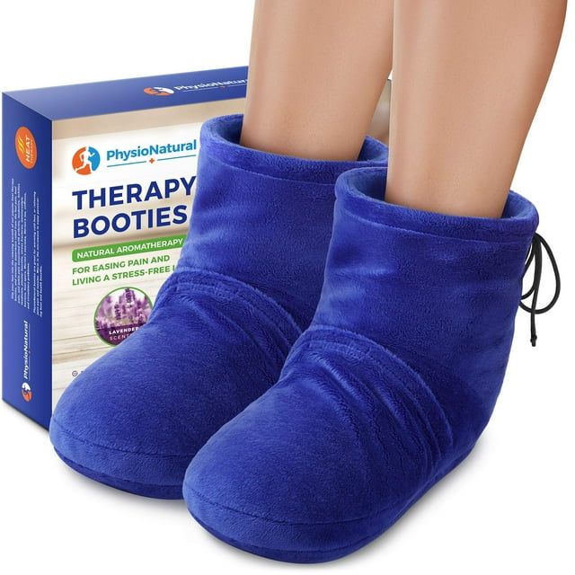 Botines terapéuticos aptos para microondas, calentadores de pies PhysioNatural