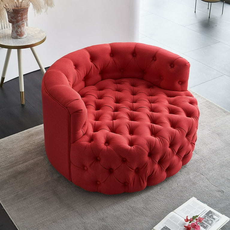 Red round chair cheap