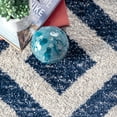 thumbnail image 4 of nuLOOM Zadie Geometric Runner Rug, 2' x 6', Blue, 4 of 4