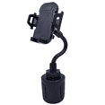 thumbnail image 1 of Cup Holder Phone Mount Universal Adjustable Gooseneck Cup Holder Cradle Car Mount for Cell Phone IPhone 11 Pro XS Max XR X 8 7 6 Plus Ect-black, 1 of 9