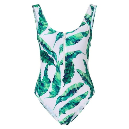 Yoodem One Piece Swimsuit Women Bathing Suit One Piece Zipper One Piece Swimsuit Bikinis Swimsuit Beachwear Bikini Girl Swimsuit Green Swimsuits for Women One Piece Body Suits for Womens Mint Green S