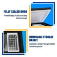 thumbnail image 6 of WANAI 3.5 Cu.ft Compact Freezer, Fast Cooling, Top Door Design, Energy-Efficient Deep Freezer Black, 6 of 9